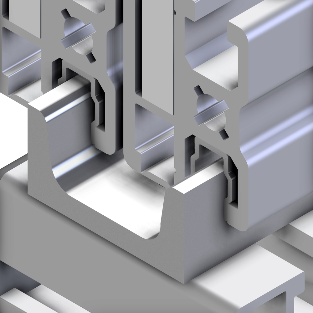 T-Slotted Aluminum Gusset 25mm